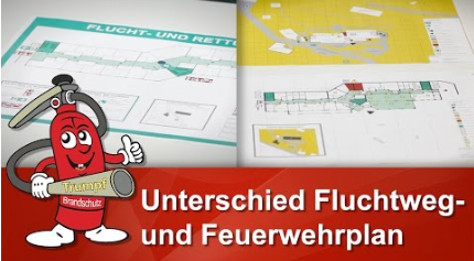 Fluchtwegplan & Feuerwehrplan was ist der Unterschied?
